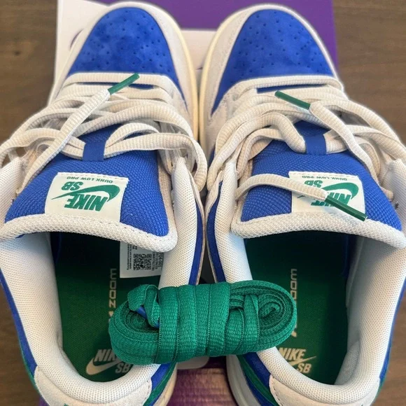 Nike SB Dunk Low Pro Blue and Teal Sneakers - Picture 12 of 15